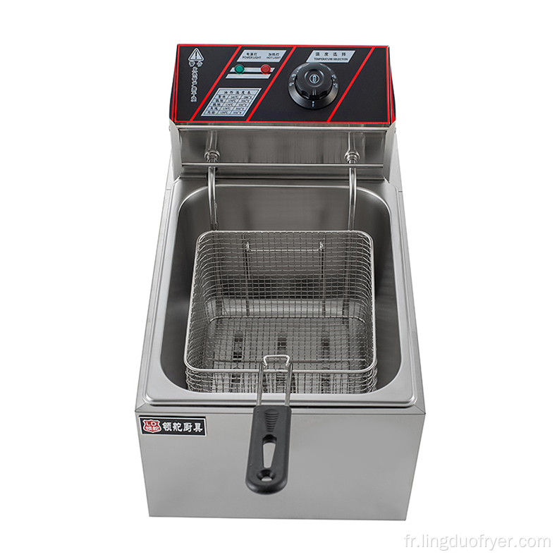 8L commercial unique électrique Fryer