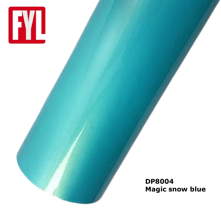 Enveloppe de vinyle de couleur de couleur de corail magique brillant