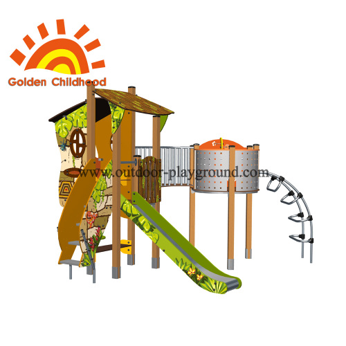 Climber Playhouse Outdoor Playground Equipment Untuk Anak-Anak