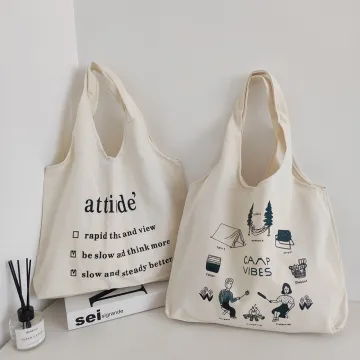 reusable shoulder bag custom cotton tote bag