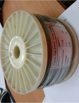 1X19 stainless steel wire rope 3/8in 316