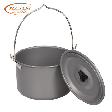 4.2L Anti-coagulation Lid Black Outdoor Dutch Oven
