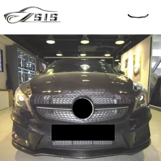 Carbon Fiber Front Lips for CLA-Class W117 CLA220 A260 A45 - Car Accessories