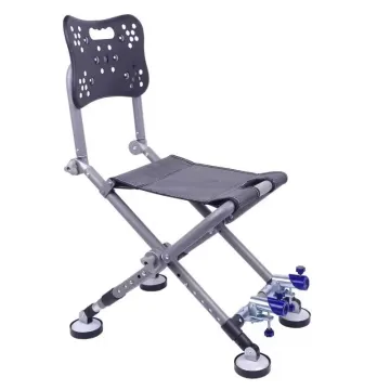 Outdoor Aluminum Alloy Strong Load-Bearing Fishing Chair Set with Adjustable Backrest