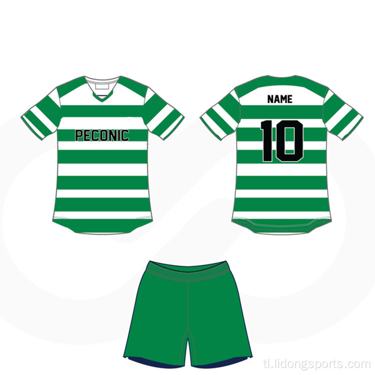 Murang Soccer Jersey Itakda ang Black Green Soccer Jersey.