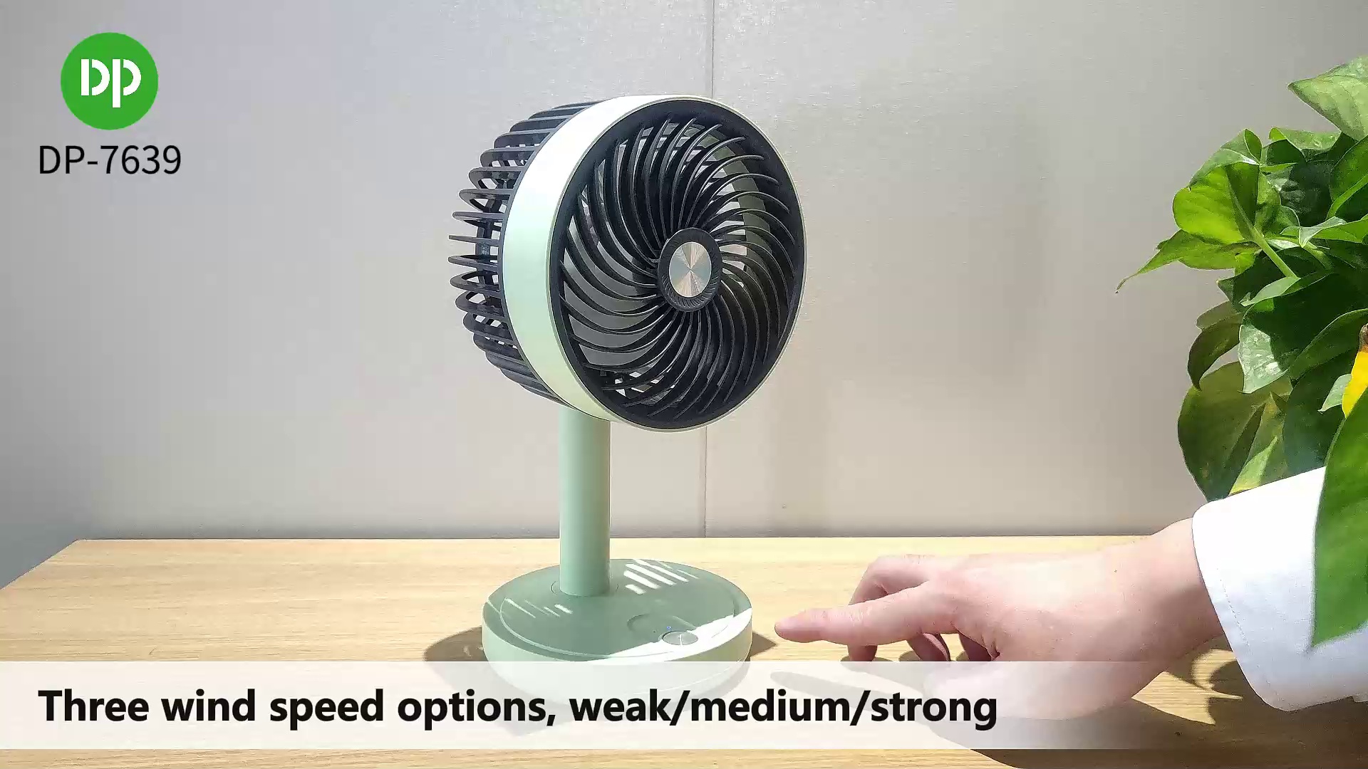 Portable Rechargeable Fan Rotatable Desktop Fan