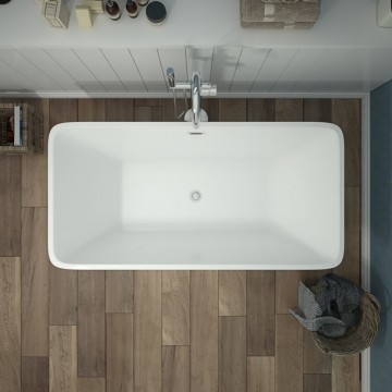 Modern Freestanding Acrylic Soaking Tub with Drain