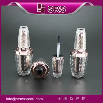SRS high quality cosmetic acrylic 8ml empty nail polish bottle