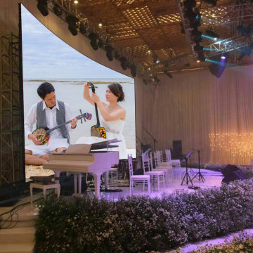 HD LED شاشة الإيجار حزمة: P3.91 &amp; P4.81 خلفيات مرحلة الألوان الكاملة ، شاشات زفاف داخلية 4K