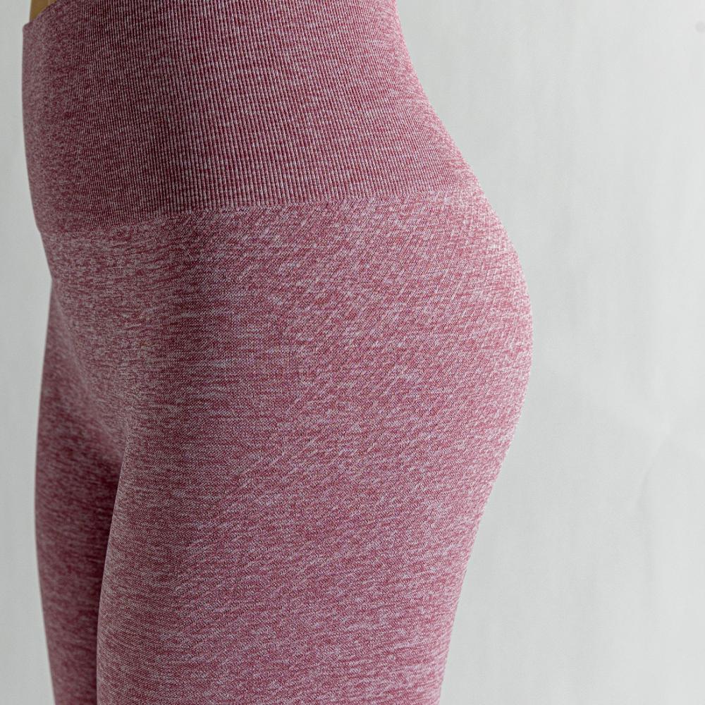 Pink High Waist Ankle Length Yoga Pants