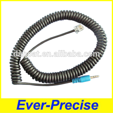 RJ11 4P4C Mikrofon Audio dan Video Cleed Cable