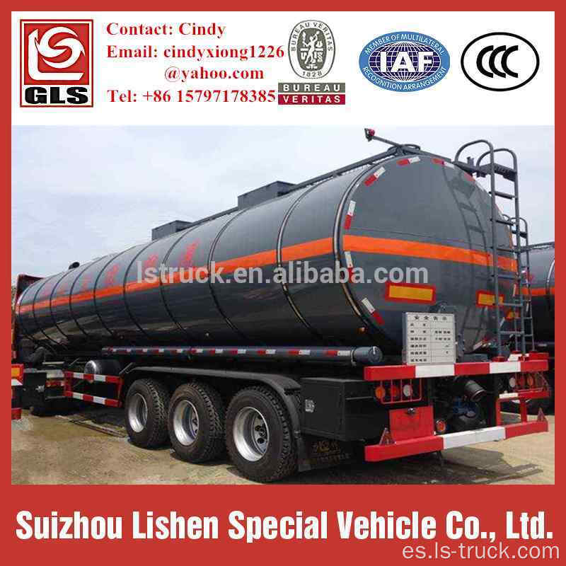Remolque tanque de asfalto de aislamiento de acero al carbono de 40000 litros