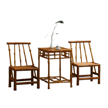 Umweltfreundlicher armloser Qiongzhu-Bamboo-Stuhl mit Rückenlehne