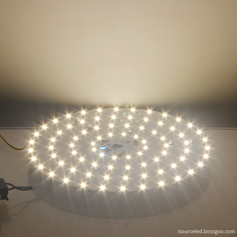 Power-on emission diagram of 220v SCR dimming round 30W AC LED Module