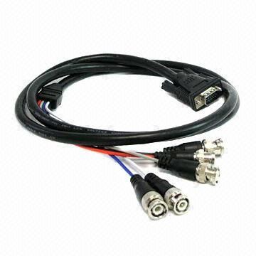 BNC-Kabel, Montage-DVI Stecker auf 5BNC männlich mit PVC-Mantel