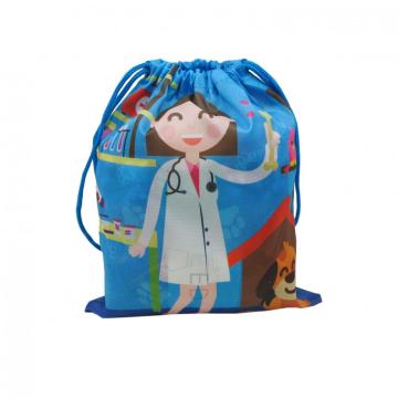 BLUE DRAWSTRING BAG -0