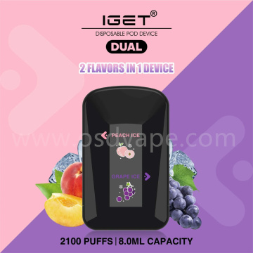 Wholesale Original IGET Dual Disposable Vape Device