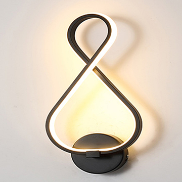 Black Nordic Minimalist IP65 Wall Light