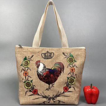 Sac de fourre-tout de jute de chanvre de toile de jute