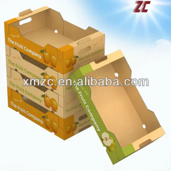 Wholesale Strong Fruit Carton Box for Apple ,Fruit Box for Shipping, Fruit Packaging Box