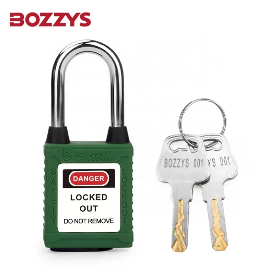 38MM Industrial Dust-proof Safety Padlock with Master Key and Steel Shackle for Lockout-Tagout
