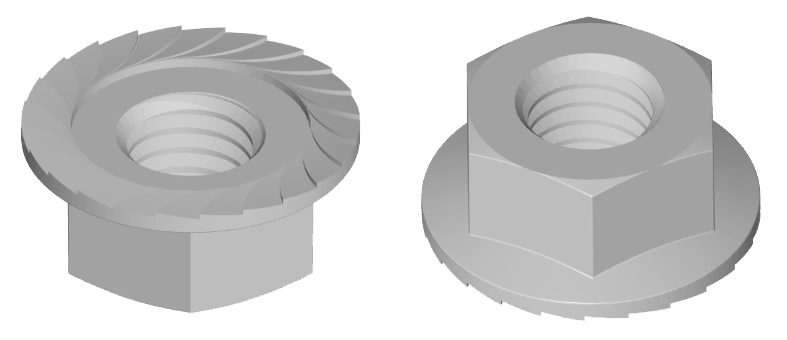 Standard Serrated Hex Flange Nut