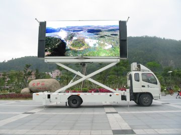 High Definition Ip67 / Ip65 1 / 4 Scan 1r1g1b Ph10mm Truck Mounted Led Display Signs Rohs