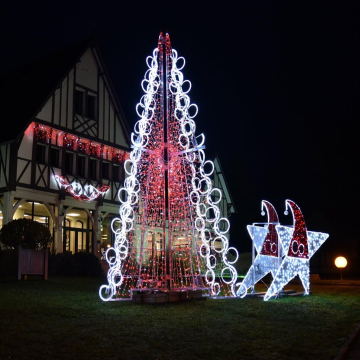 Design personalizzato Albero illuminato di Natale all'aperto per decorazioni per la casa per feste