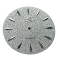 Custom Glitter watch dial in Lozenge index