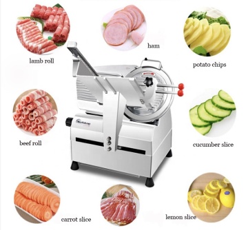 12 pouces Slicer de rouleau d'agneau commercial automatique complet pour les restaurants
