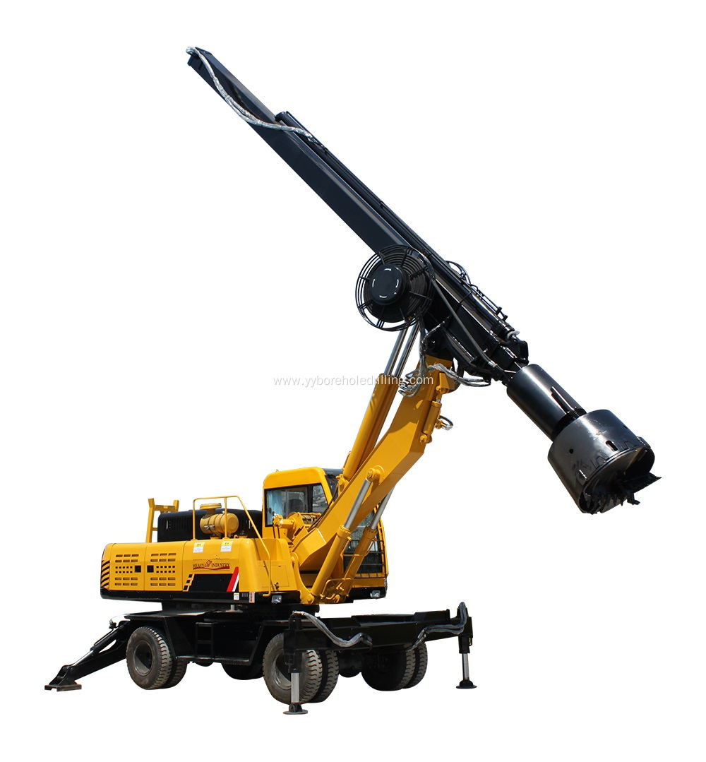 YKR-T360 Wheel mounted Rotary Drilling Excavator