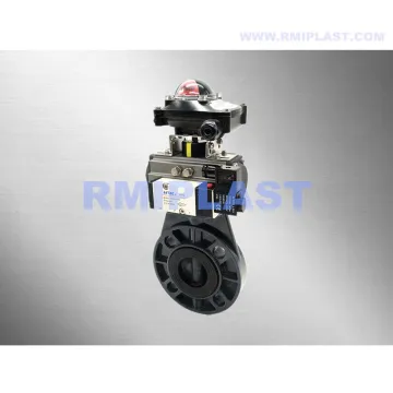 PP Pneumatic Butterfly Valve DN80 DN100 DN150 DN200