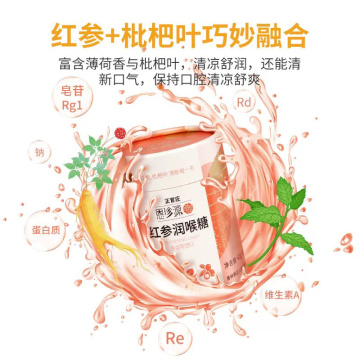 Premium Red Ginseng Candy for Sore Throat Relief