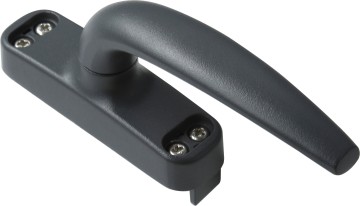 Modern grey casement window handle for system windows