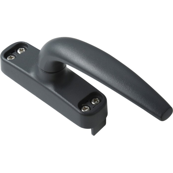 Современная серая оконная ручка для системных окон