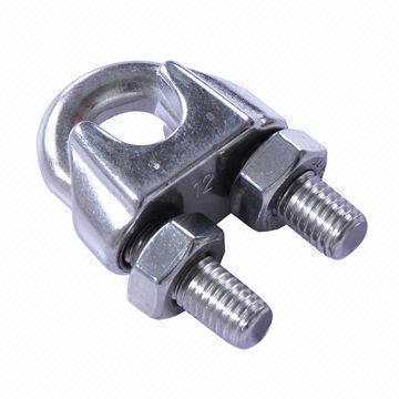 Stainless Steel DIN 741 Wire Rope Clip, Size of 2 to 25mm