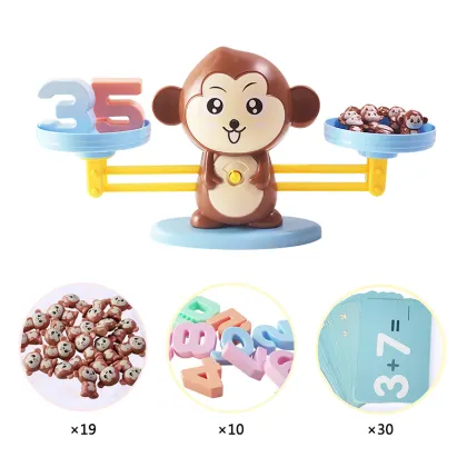 Monkey Balance Toys Scale Toy Kids Educational Toys Monkey Early Learning Balance Children Enlightenment Math Toys