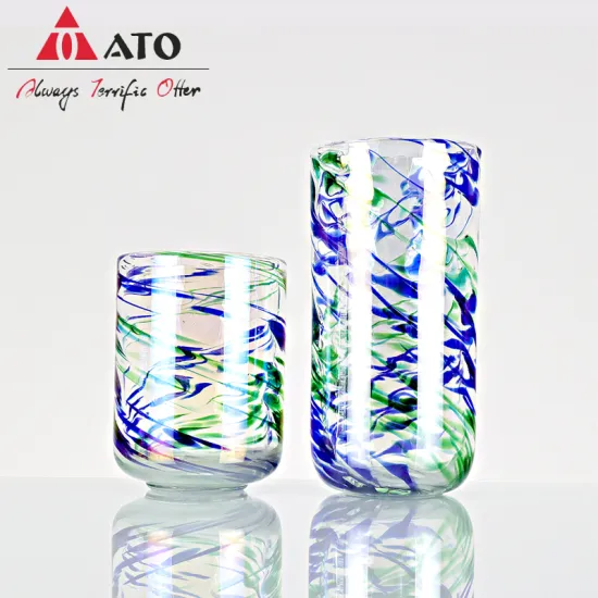 ATO Hand Blown Mexican Drinking Glasses Glass Tumbler