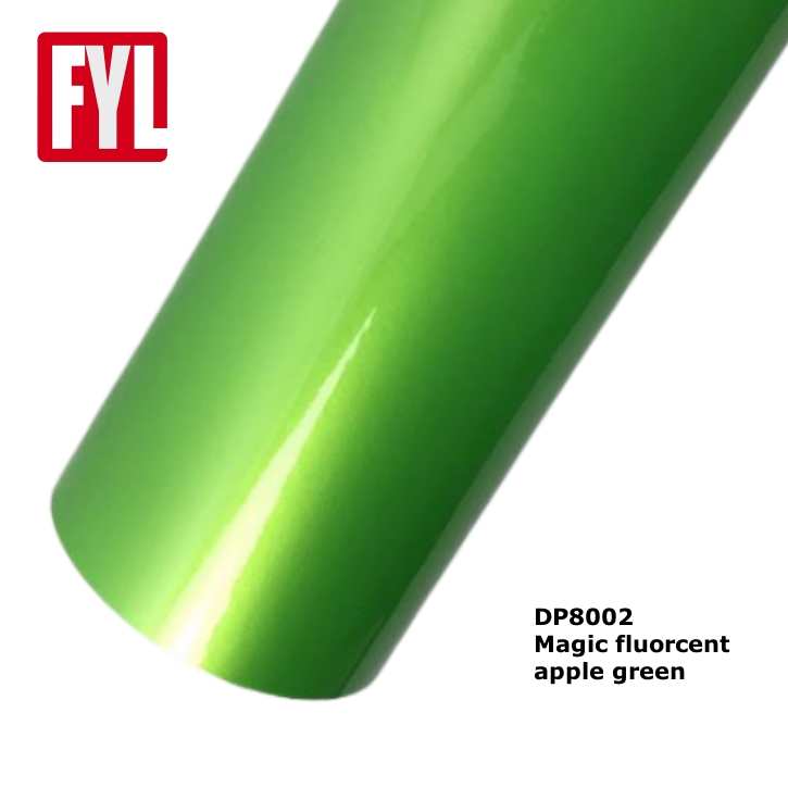 Gloss Magic Apple Green Color Vinyl Wrap, High Quality Gloss Magic Apple Green Color Vinyl Wrap
