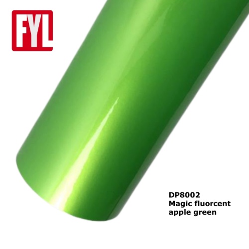 Glossy Magic Apple Green Color Vinyl Wrap