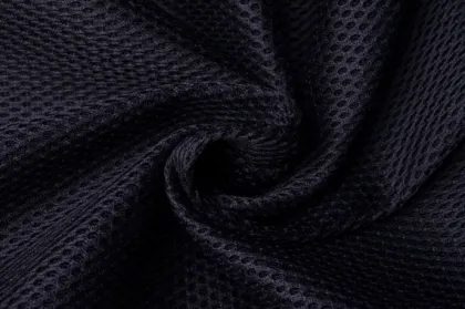 Fashion black 75 denier tricot netting fabric for sportswear lining