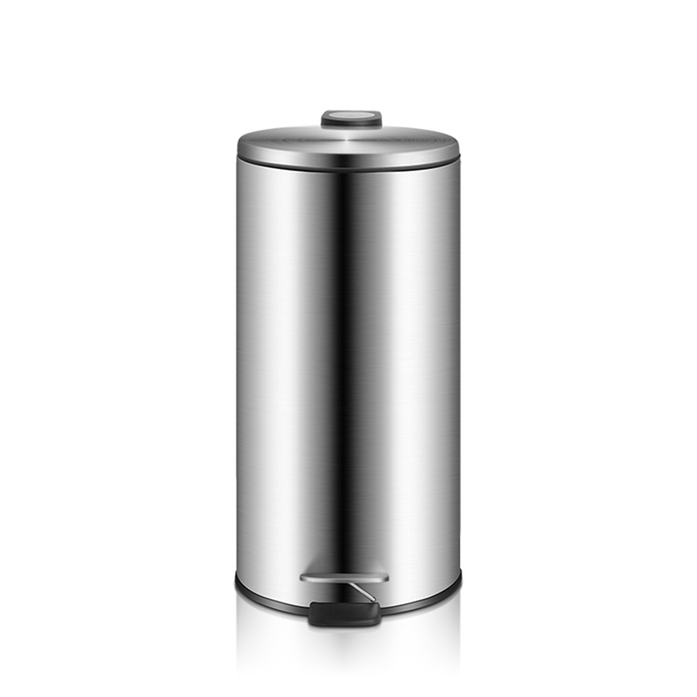 30L Stainless Steel Round Shape Garbage Can