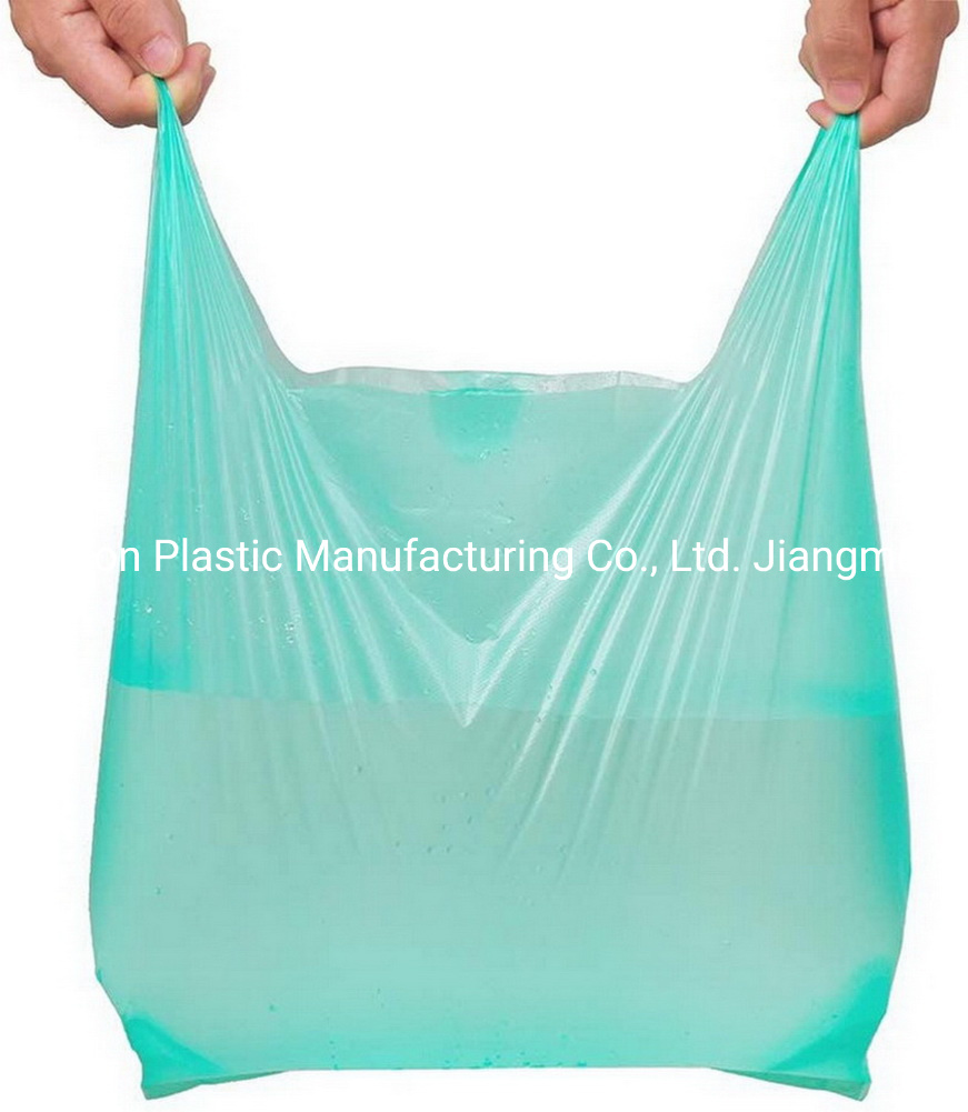 Plastic Produce T-Shiet Food Packaging Carrier Bag Storage Thank You Shopping Bag