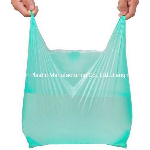 Plastic Produce T-Shiet Food Packaging Carrier Bag Storage Thank You Shopping Bag