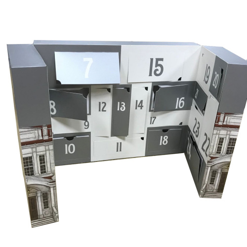 24 drawers advent calendar packaging box for cosmetic