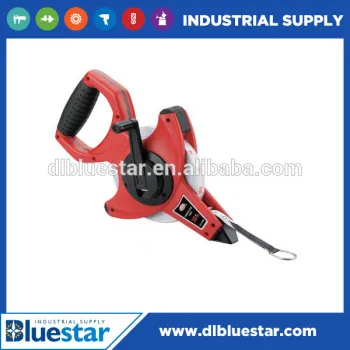 3X fast retractable open reel fibreglass tape rubber case / tape measure