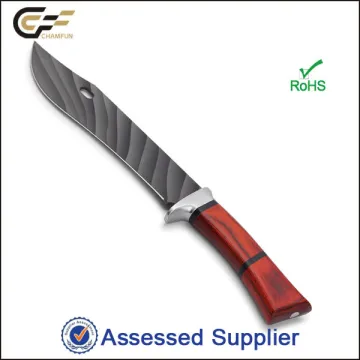 Best Antique Color Wood Handle Long Coated Fixed Blade Bowie Knife/Hunting Machete / Saber Knife
