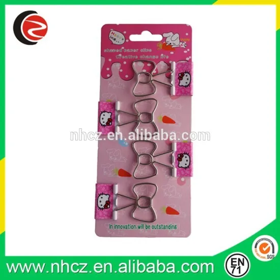 Fashion design,Low MOQ, low price manufacturer supply size of binder clip