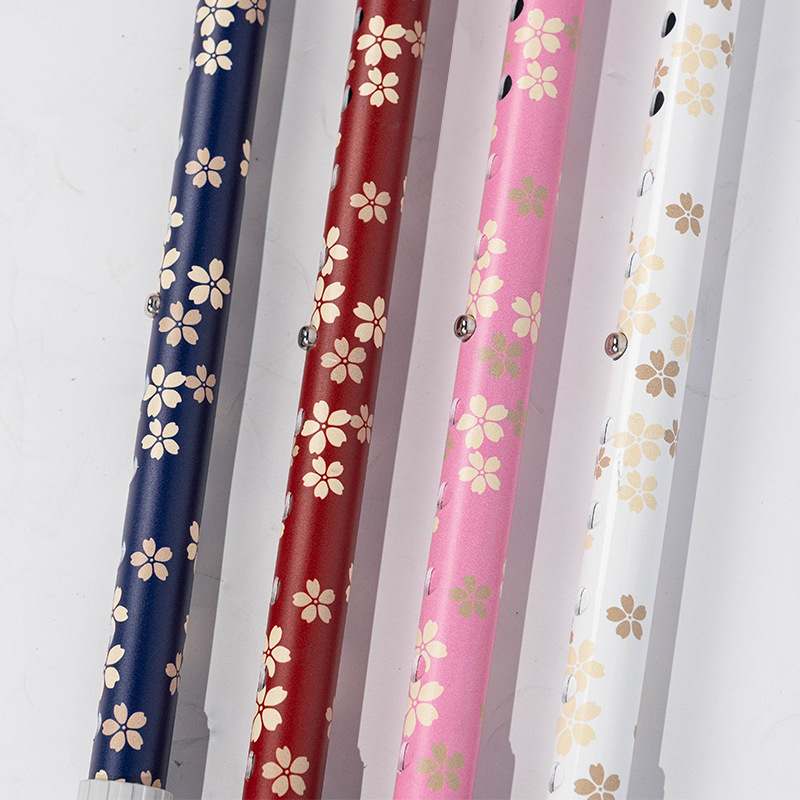 200LBS Bearing Aluminum Recovery Crutch Diy Pattern Printing High-end Designed for Elderly Anti-slip Steadiness Walking Stick3