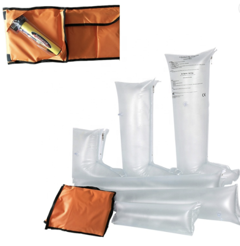 Inflatable first aid air splint set